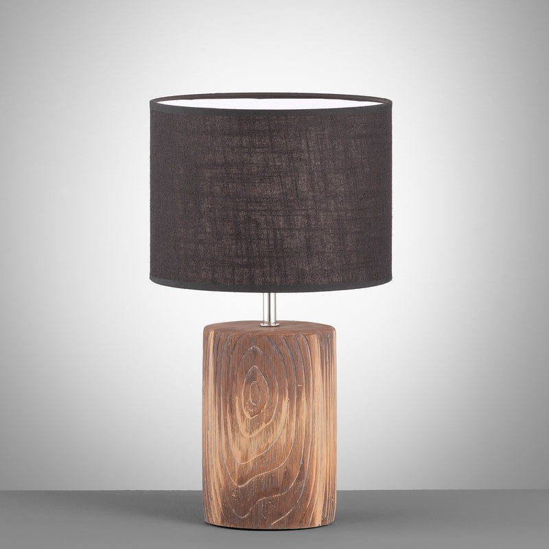 Fischer & Honsel Malik 1L table lamp H 43cm, light wood