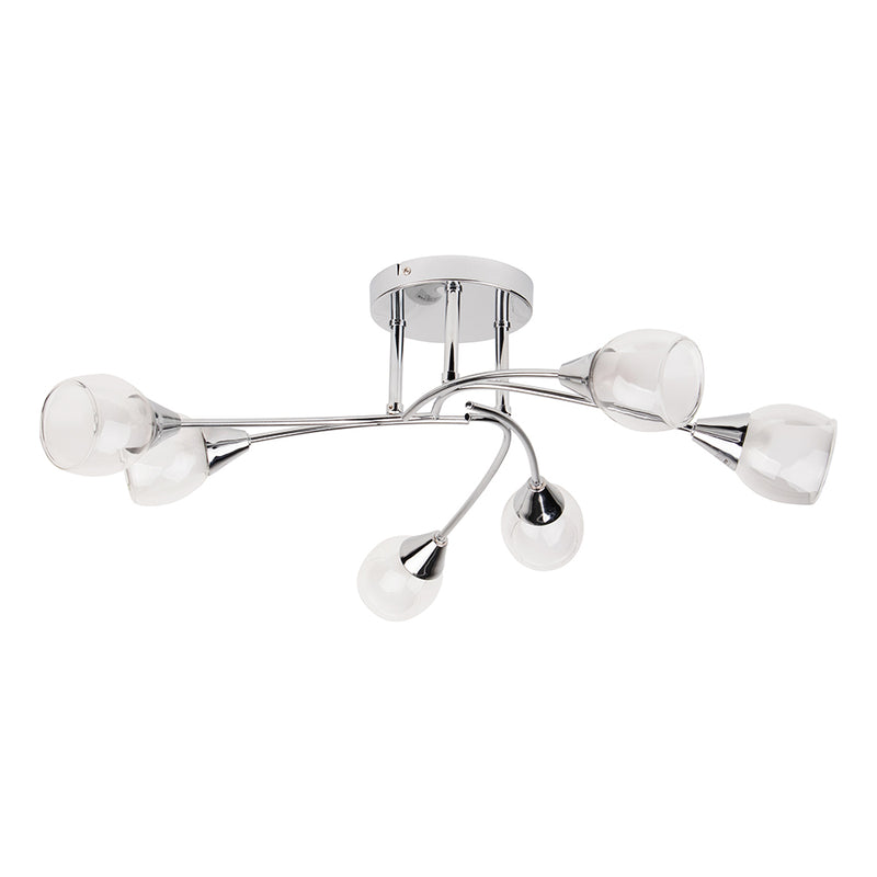 Elegance Ceiling Lamp 6xE14 Max.40W Chrome/White