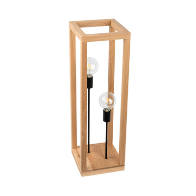 Kago Floor Lamp 2xE27 Max.60W Oiled Oak/Black