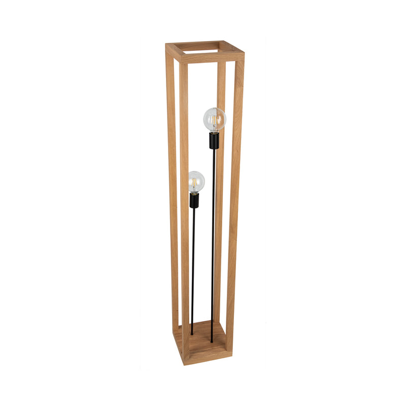 Kago Floor Lamp 2xE27 Max.60W Oiled Oak/Black