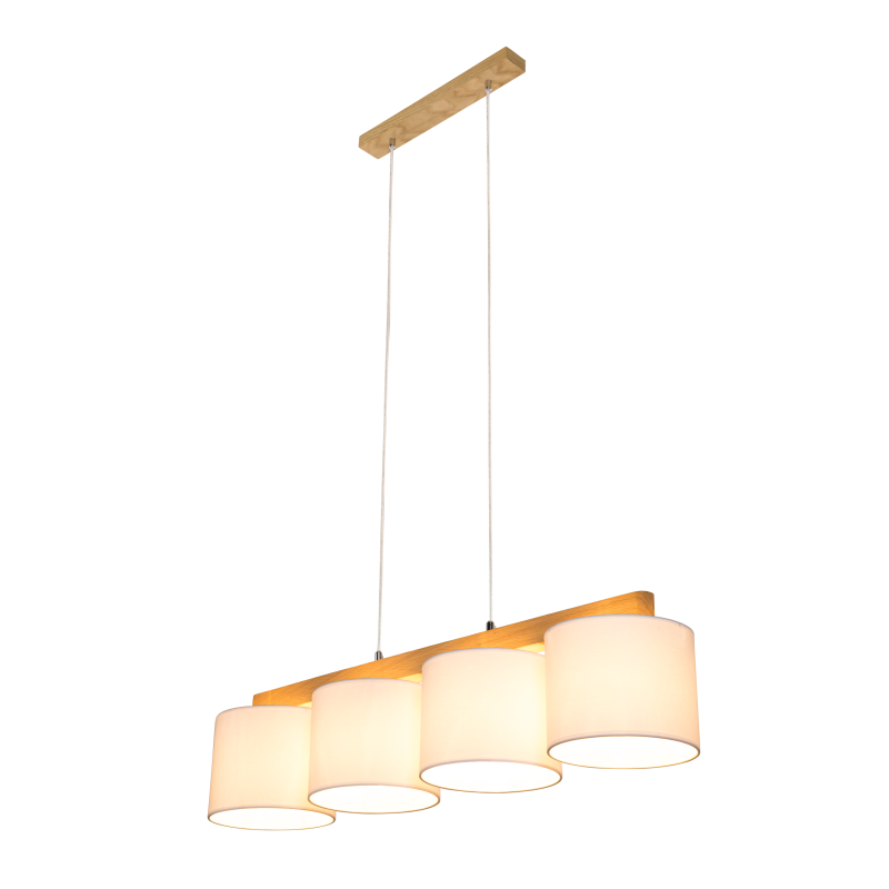 Britop Lighting Aprillia Lámpara de techo colgante lineal 4L E27, An. 86 cm