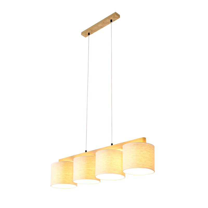 Britop Lighting Boho 4L lineær ophængt loftslampe E27, B 80cm