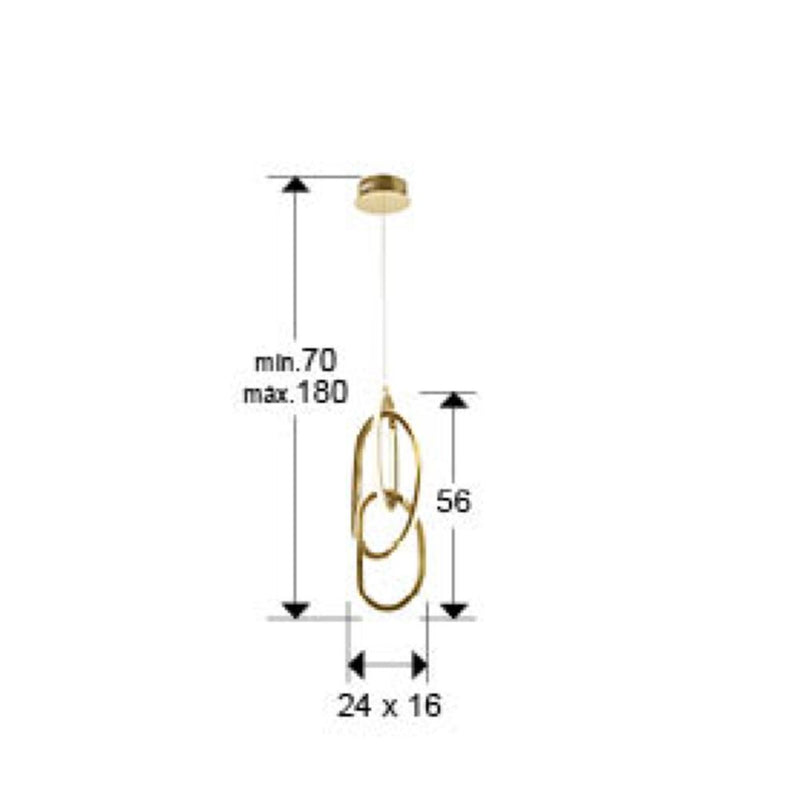 Schuller Nexo 3L pendant lamp H 56cm