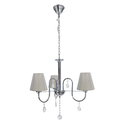 Silvia Chandelier 3xE14 Max.40W Chrome/Transparent/Silver