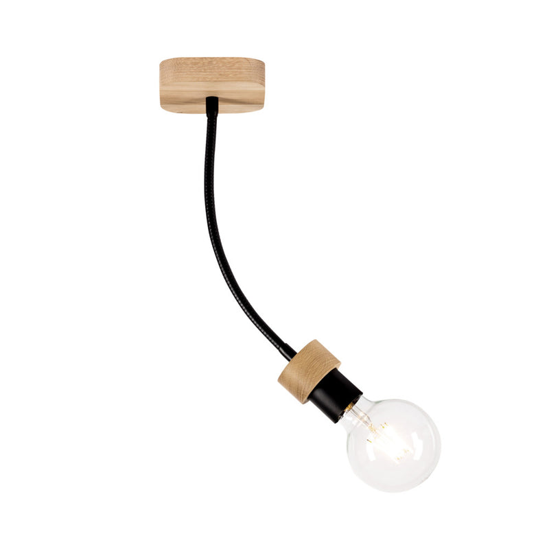 Allumer Ceiling Lamp 1xE27 Max.25W Oiled Oak/Black