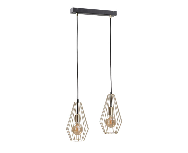 Keter Lighting Geo 2L linear suspension pendant lamp E27 H 120.0cm