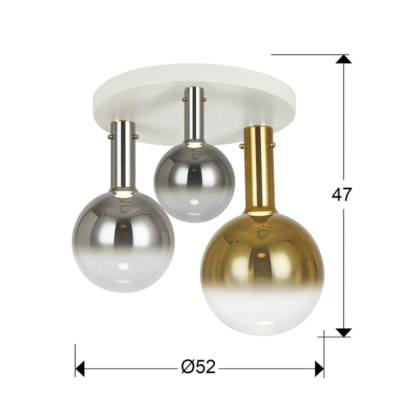 Schuller Matices 3L ceiling lamp D 55cm