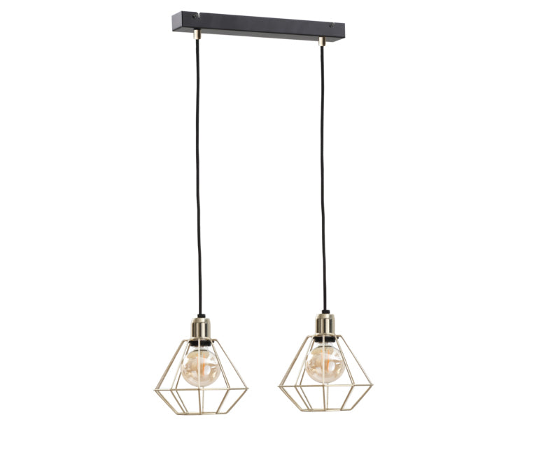 Keter Lighting Como 2L linear suspension pendant lamp E27 H 120.0cm