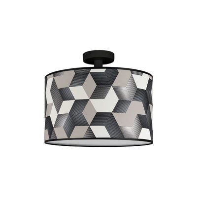 Espacio Ceiling Lamp 1xE27 Max.60W Black/Multicolor