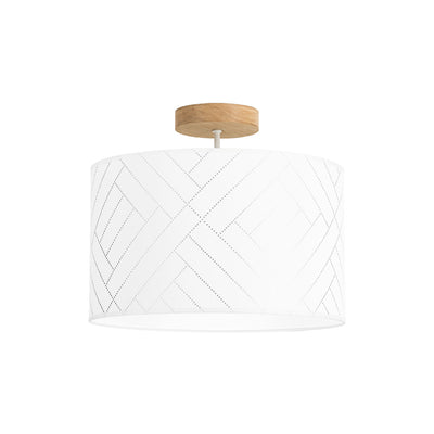 Punto Ceiling Lamp 1xE27 Max.60W Oiled Oak/White/Multicolor