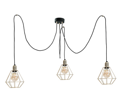 Keter Lighting Como 3L pendant lamp E27 H 180.0cm