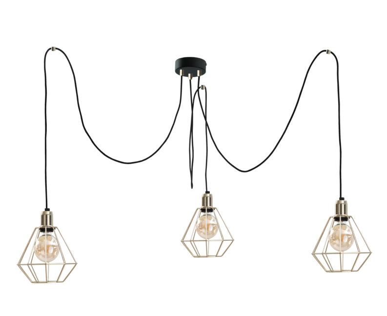 Keter Lighting Como 3L pendant lamp E27 H 180.0cm