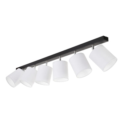 Aprillia Ceiling Lamp 6xE27 Max.25W Black/Chrome/White