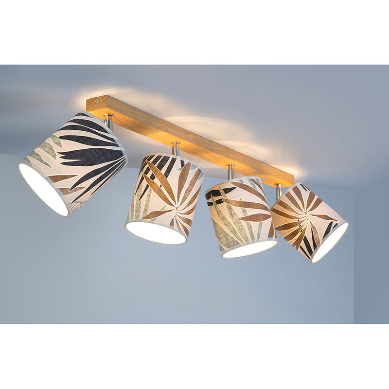 Britop Lighting Hoja 4L monorail ceiling lamp E27, W 75cm