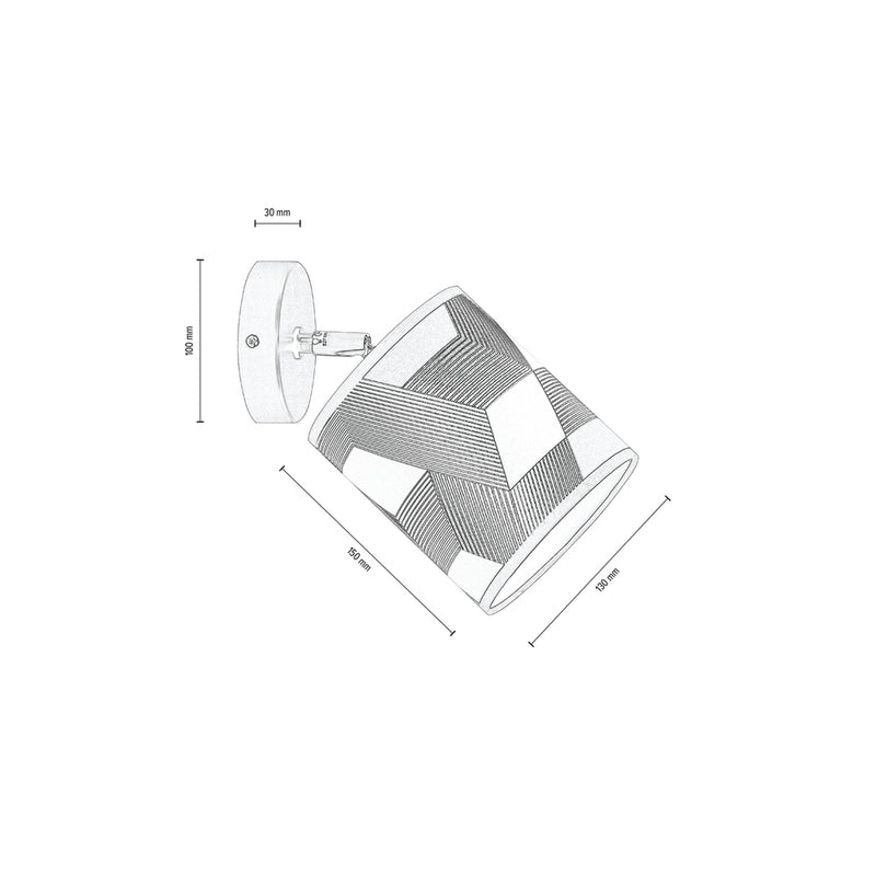 Britop Lighting Espacio 1L seinävalaisin E27