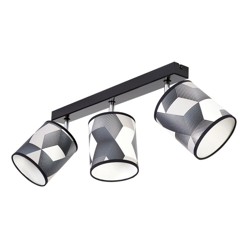 Espacio Ceiling Lamp 2xE27 Max.25W Black/Multicolor