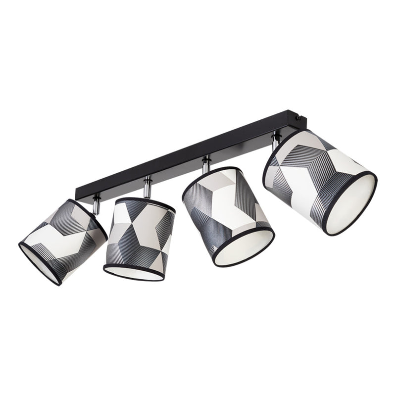 Espacio Ceiling Lamp 2xE27 Max.25W Black/Multicolor