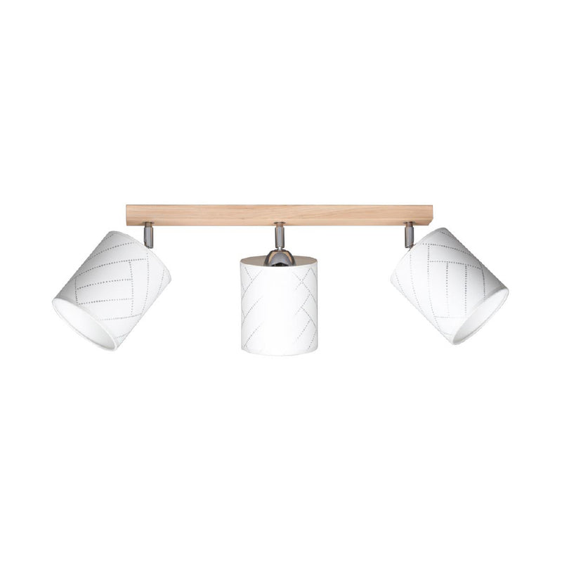 Punto Ceiling Lamp 3xE27 Max.25W Oiled Oak/Multicolor