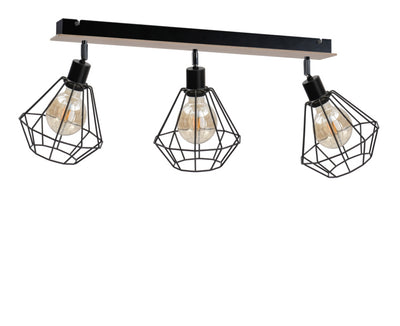 Keter Lighting Atwood 3L ceiling lamp E27 H 35.0cm