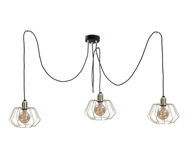 Keter Lighting Laya 3L pendants E27 H 180.0cm