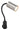 Plugin wall lamp Globo Lighting Robby plastic black GU10