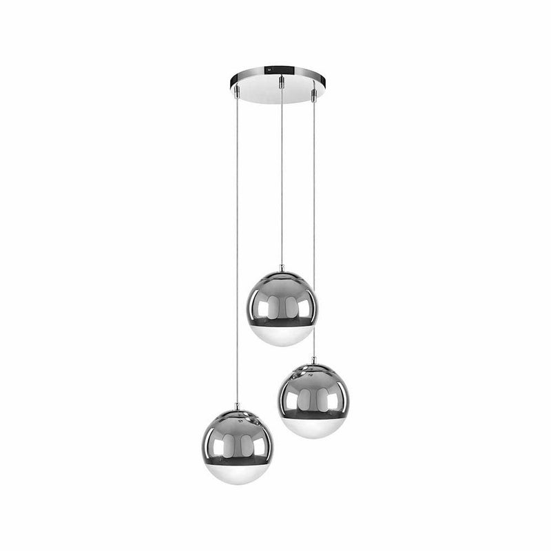 Gino Pendant 3xE27 60W Chrome