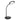 Desk table lamp Globo Lighting Regina plastic black LED