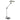 Swing arm table lamp Globo Lighting Dally plastic black LED