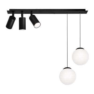 Kaja Albio 5L monorail ceiling lamp GU10 / E14 H 85.0cm
