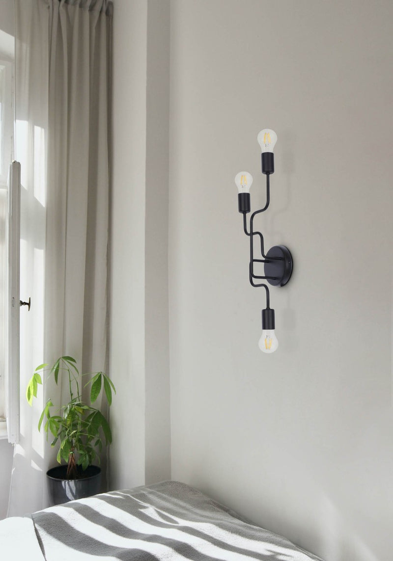 Kaja Skadi 3L wall sconce lamp E27 H 57.0cm