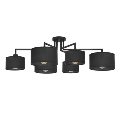 Kaja Simone Black 6L ceiling lamp E27 H 50.0cm