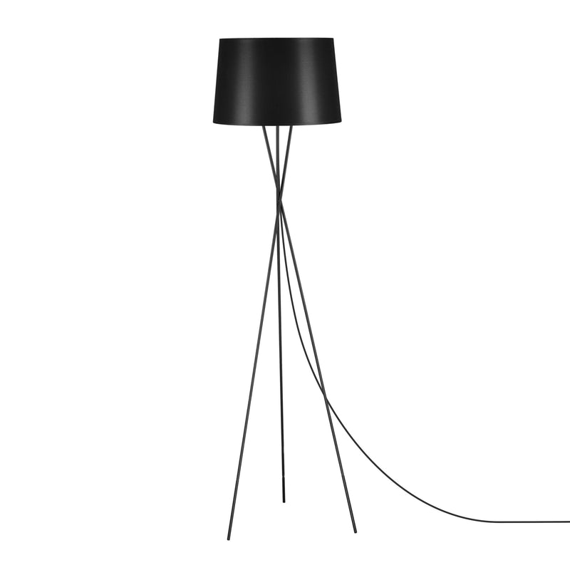 Kaja Remi Black 1L floor lamp E27 H 174.0cm