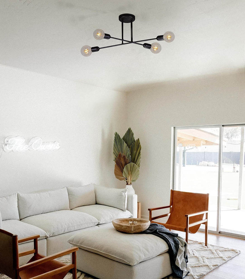 Kaja Sitya Black 4L ceiling lamp E27 H 26.0cm