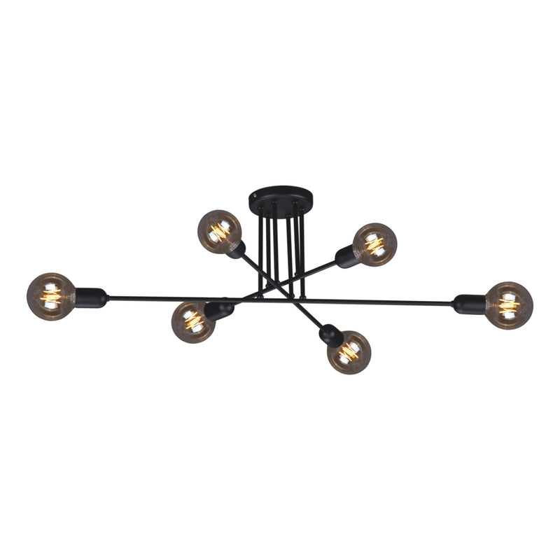 Kaja Sitya Black 6L ceiling lamp E27 H 26.0cm