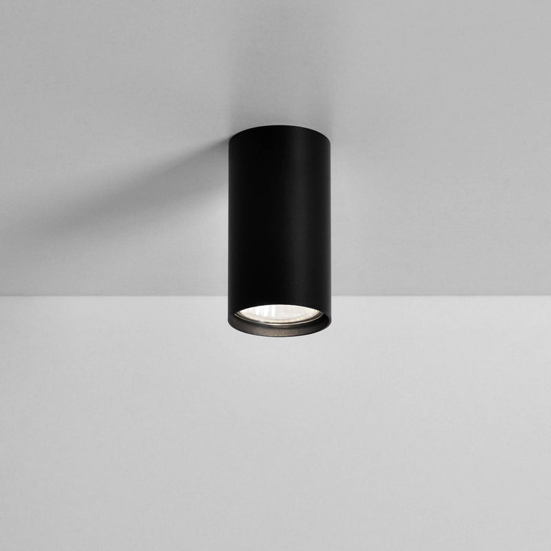 Kaja Mile Black 1L ceiling spotlight GU10 H 10.0cm