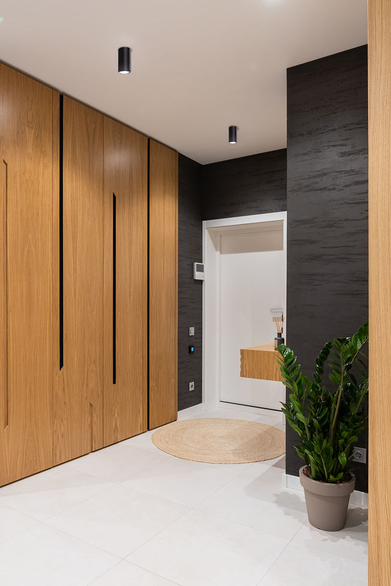 Kaja Mile Black 1L ceiling spotlight GU10 H 10.0cm