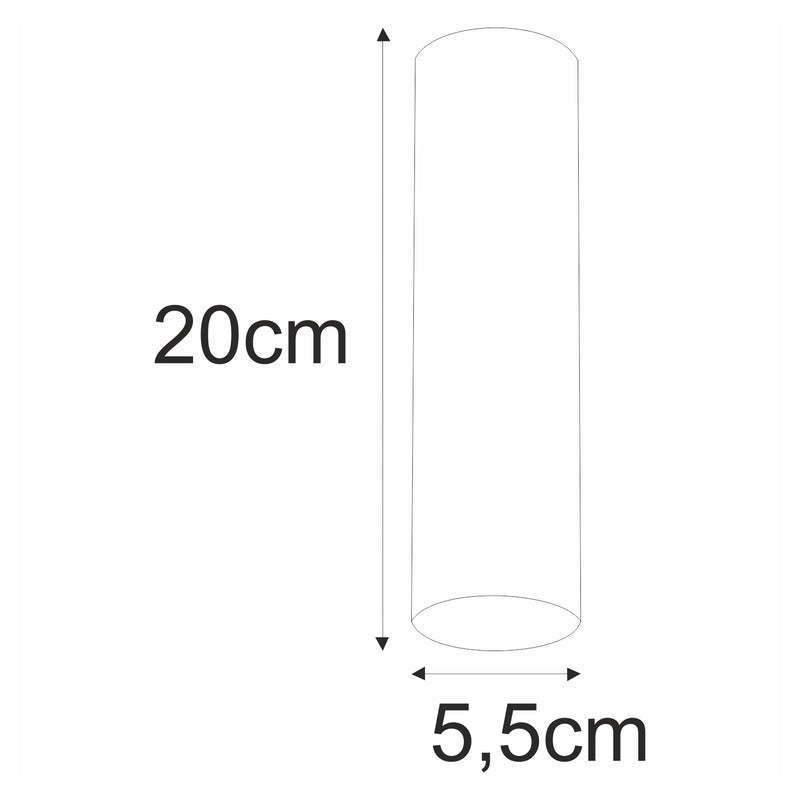 Kaja Mile Black 1L ceiling spotlight GU10 H 20.0cm