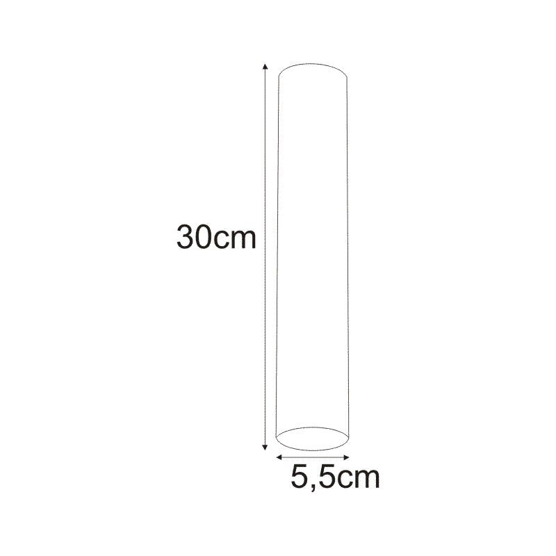 Kaja Mile Black 1L ceiling spotlight GU10 H 30.0cm