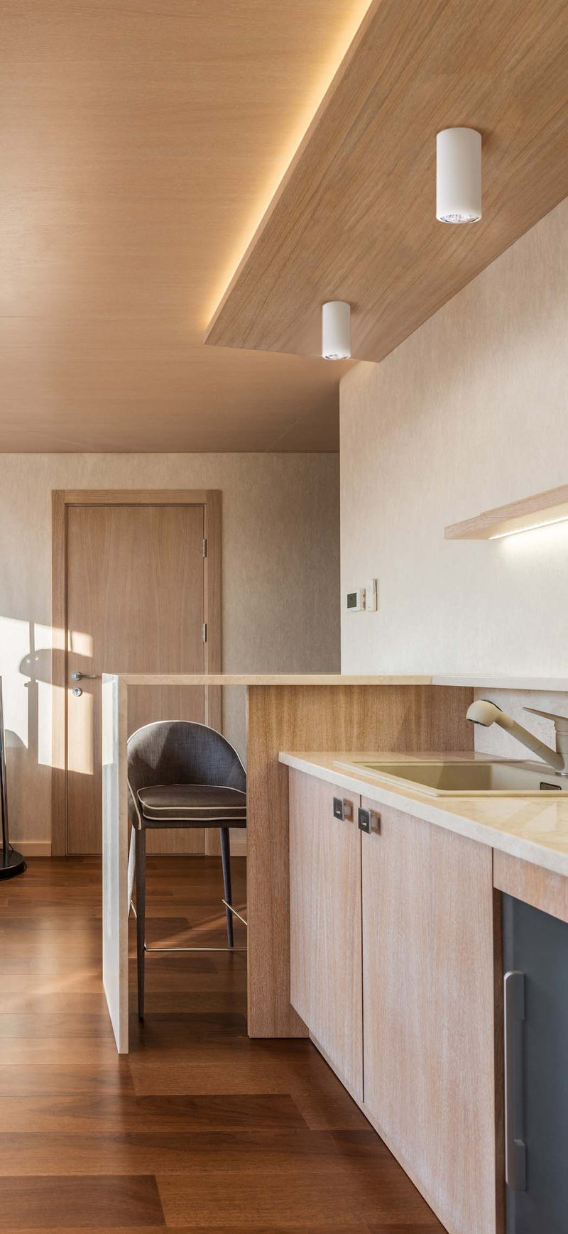 Kaja Mile White 1L ceiling pendant spot GU10 H 10.0cm