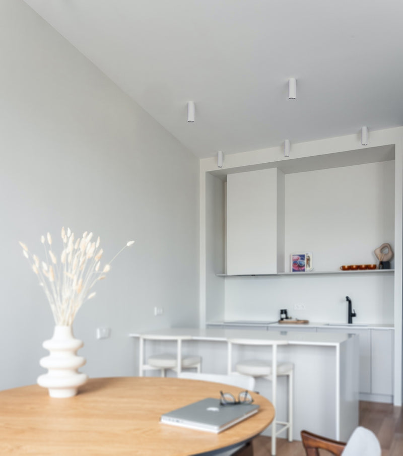 Kaja Mile White 1L ceiling spotlight GU10 H 20.0cm