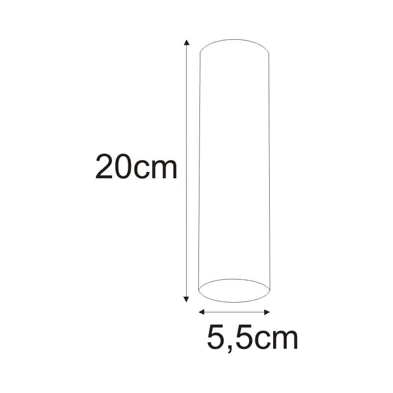 Kaja Mile White 1L ceiling spotlight GU10 H 20.0cm