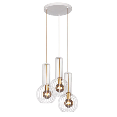Kaja Arvi White 3L pendant lamp E27 H 110.0cm