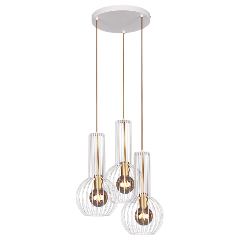 Kaja Arvi White 3L pendant lamp E27 H 110.0cm