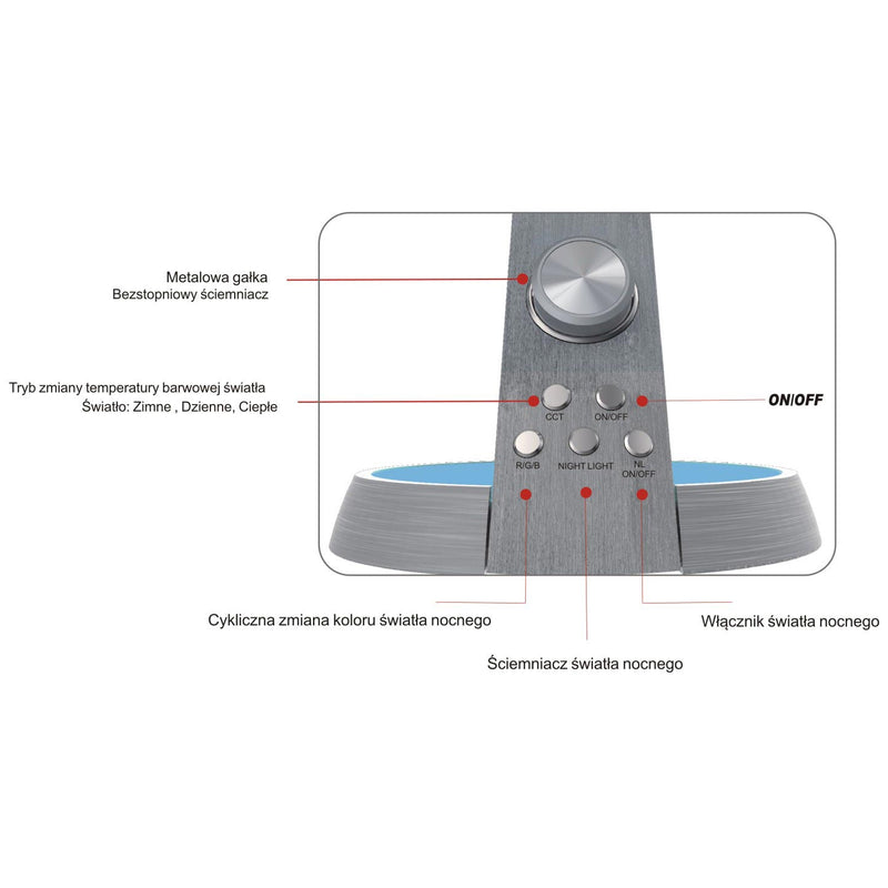 Kaja Berkane desk lamp LED H 42.5cm