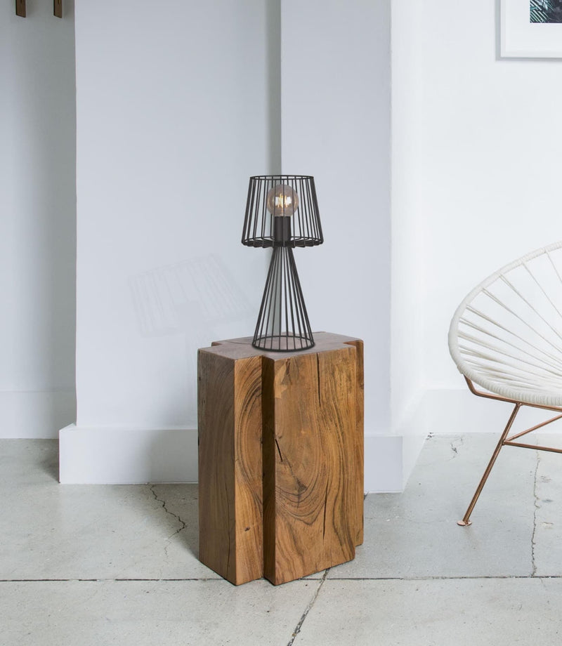 Kaja Soul Black 1L table lamp E27 H 42.0cm