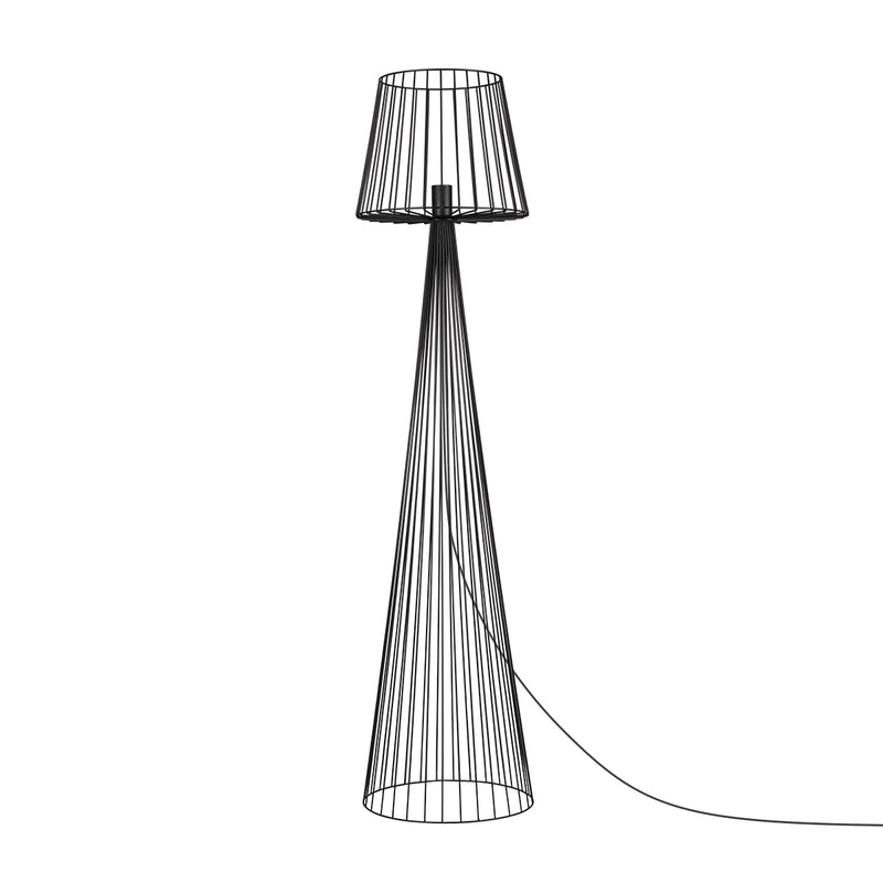 Kaja Soul Black 1L floor lamp E27 H 148.0cm