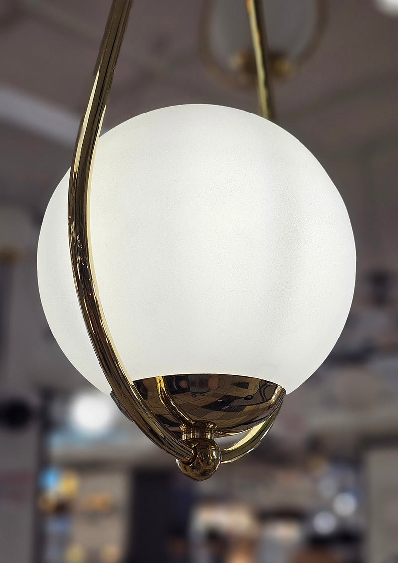 Kaja Neve Gold 1L pendant lamp E14 H 90.0cm