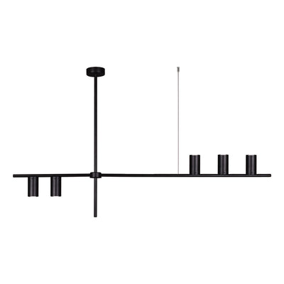 Kaja Rocco 5L linear suspension pendant lamp GU10 H 72.0cm