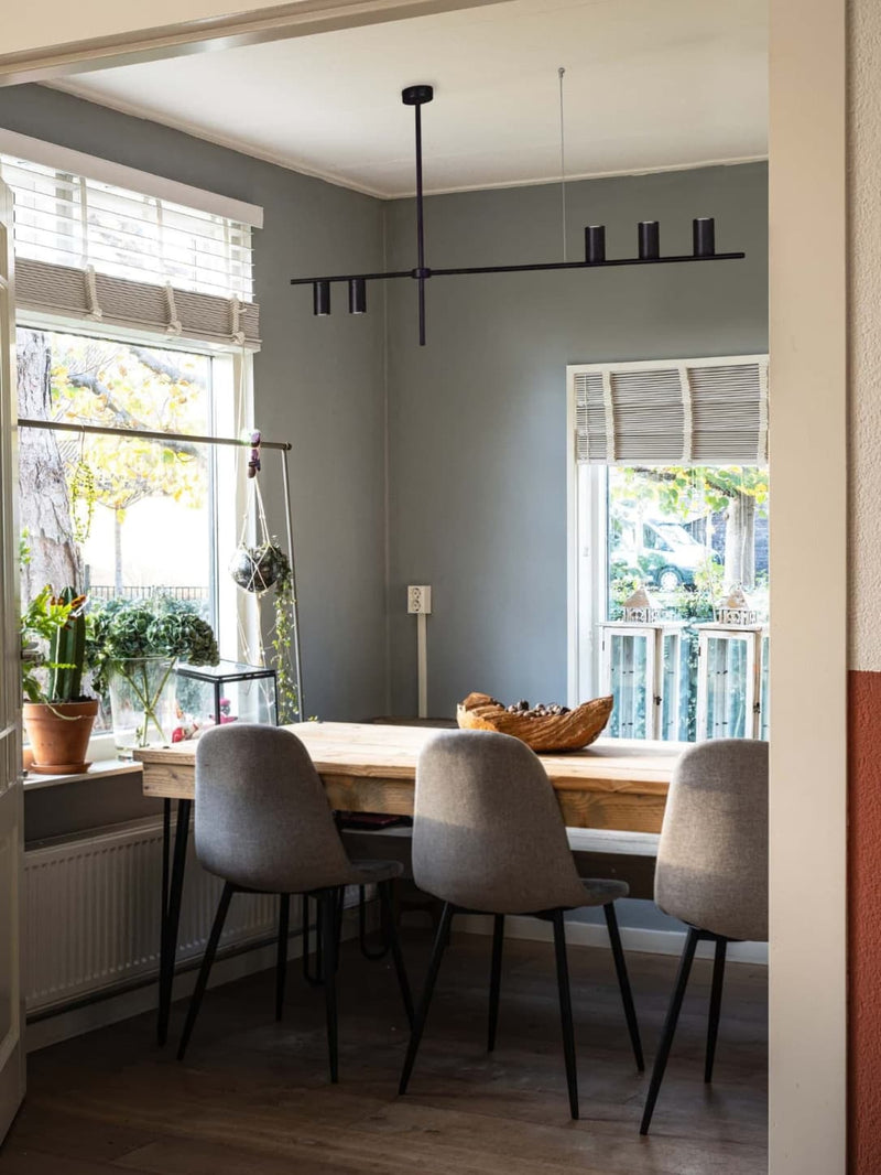 Kaja Rocco 5L linear suspension pendant lamp GU10 H 72.0cm