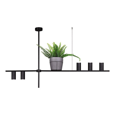 Kaja Rocco 5L linear suspension pendant lamp GU10 H 72.0cm